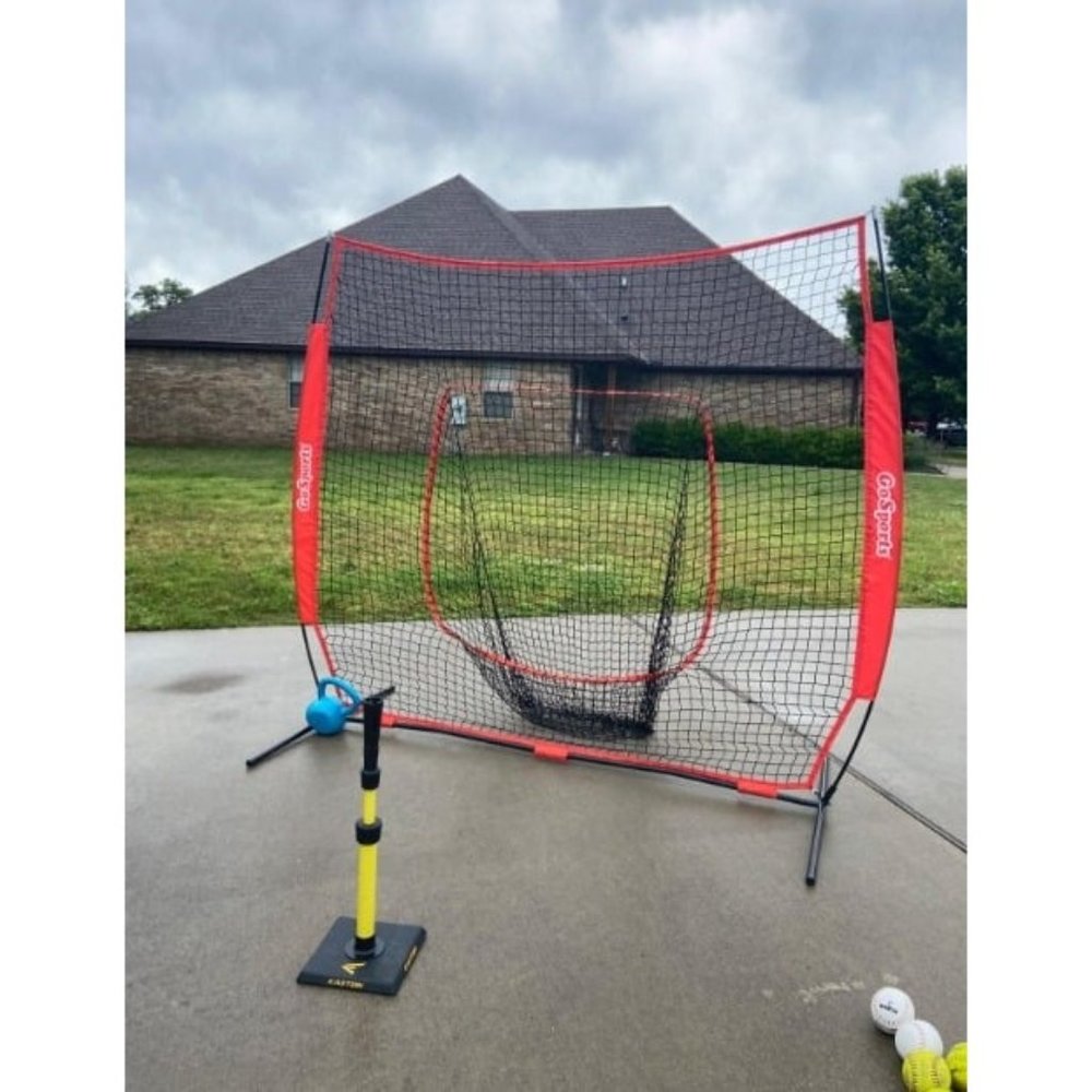 7 ft x 7 ft Baseball & Softball Practice Hitting & Pitching Net